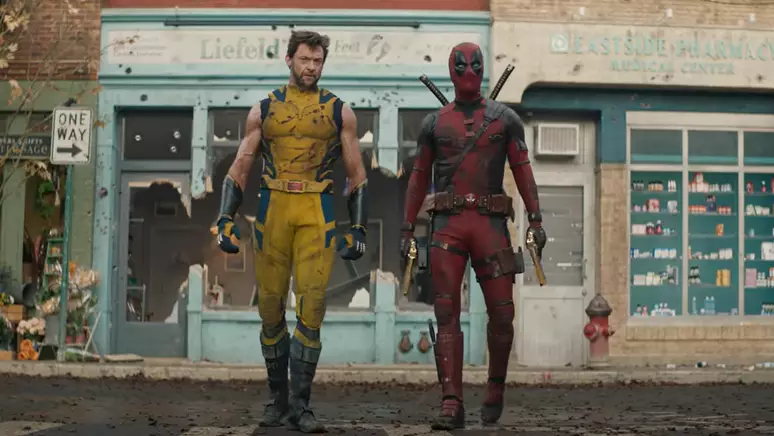 Pôster do filme Deadpool & Wolverine, um dos filmes mais assistidos de 2024